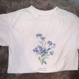 Forget me Not John Galt Graphic Crop Tee